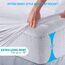 PlushDeluxe Bambus Matratzenschoner Wasserdichter, hypoallergener und ultraweicher atmungsaktiver Bezug Schutz - PVC, Phthalat (California King)