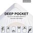 LEISURE TOWN Matratzenschoner 100% wasserdicht Matratze Pad Bezug atmungsaktiv/Hypoallergen/Vinyl gratis Spannbettlaken 20,3 cm 21 "Deep Pocket, weiß, Queen