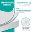 LEISURE TOWN Matratzenschoner 100% wasserdicht Matratze Pad Bezug atmungsaktiv/Hypoallergen/Vinyl gratis Spannbettlaken 20,3 cm 21 "Deep Pocket, weiß, Queen