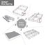 Zinus 22,9 cm Metall Smart Box Spring, Matratzenfundament, starker Metallrahmen, einfache Montage, voll
