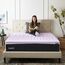 LUCID Zoned Memory Foam Mattress Topper Matratzenauflage, Schaumstoff, Lavendel, Full