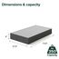 ZINUS WonderBoxTM Smart Box Spring, 22,9 cm, schnelle Montage, Matratzenfundament, langlebiges Metallgestell, Twin
