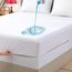Matratzenschoner für King-Size-Bett, wasserdicht, hypoallergen, mit Reißverschluss, atmungsaktiv, geräuschlos, kühlend und maschinenwaschbar, mit 38,1 cm tiefer Tasche, vinylfrei