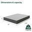 ZINUS WonderBoxTM Smart Box Spring, 22,9 cm, schnelle Montage, Matratzenfundament, langlebiges Metallgestell, voll