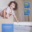 Newentor® Dual-Layer Memory Foam Mattress Topper - Generous Thickness Mattress Topper Small Double Bed with Back Support - Mattress Topper for Sofa Bed, Caravan, Hard/Old Mattress, Small Double White