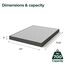 ZINUS WonderBox(TM) Smart Boxspring Quick Assembly Mattress Foundation, Durable Metal Frame, Full, Grey
