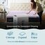 LUCID 5 Zonen Lavendel Memory Foam Queen Matratzenauflage, Schaumstoff