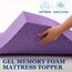 SINWEEK 5,1 cm Gel-Memory-Foam-Matratzenauflage, belüftet, weiche Matratzenauflage, Bettauflage, CertiPUR-US-Zertifiziert, Doppelgröße, Violett
