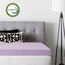 LUCID, 10,2 cm, Matratzenauflage aus Memory-Schaum, Lavendelfarben, Schaumstoff, Twin XL