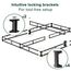 ZINUS WonderBox(TM) Smart Boxspring Quick Assembly Mattress Foundation, Durable Metal Frame, Full, Grey