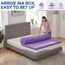 SINWEEK 5,1 cm Gel-Memory-Foam-Matratzenauflage, belüftet, weiche Matratzenauflage, Bettauflage, CertiPUR-US-Zertifiziert, Doppelgröße, Violett