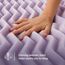 LUCID Zoned Memory Foam Mattress Topper Matratzenauflage, 100% Schaumstoff, Lavendel, California King