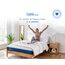 Luuna Blau Matratze Blue, Doppelbett, zertifizierte Schaumstoffe, hergestellt in Mexiko, 10 Jahre Garantie, weiß, Matrimonial