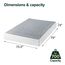 Zinus 22,9 cm King Metal Smart Boxspring mit Schnellaufbau, Matratzenfundament, starker Metallrahmen, einfache Montage