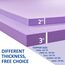 SINWEEK 5,1 cm Gel-Memoryschaum-Matratzenauflage, belüftet, weich, Matratzenauflage, CertiPUR-US-Zertifiziert, Queen-Size-Größe, Violett