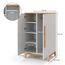 VitaliSpa Kinderkleiderschrank Malia, Weiß, 70 x 120 cm, mit Einlegeböden und Kleiderstange zur flexiblen Aufbewahrung