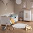 VitaliSpa Kinderkleiderschrank Malia, Weiß, 70 x 120 cm, mit Einlegeböden und Kleiderstange zur flexiblen Aufbewahrung
