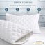 UNILIBRA Wasserdichter Kissenbezug, gesteppt, King-Size-Bett, 2er-Set, Kissenbezug mit Reißverschluss, geräuschlos, atmungsaktiv, weiß, 53,3 x 91,4 cm