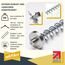 Zebedee Any Angle – Geneigte Kleiderstange für schräge Schlafzimmerschränke im Dachgeschoss, unter Dachvorsprüngen, schräge Dachdecken, Stauraum unter Treppen (700 mm)