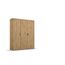 Rauch Möbel Voyager, Kleiderschrank für Schlafzimmer, Kinderzimmer, Jugendzimmer, Flur, 3-türig, mit Zubehör Classic, Farbe Eiche Artisan, Holz, Breite 140cm