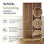 [en.casa] Kleiderschrank Eiselfing Schrank mit 2 Türen Garderobenschrank 176 x 80 x 52 cm Schlafzimmerschrank 1 Kleiderstange 4 Fächer Eicheoptik