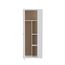 FORTE NET106 Schrank 70 180, Mehrzweckschrank Weiß, Staubsaugerschrank, Abstellraum, Drehtürenschrank, 2-türig mit Einlegeböden, 69 cm breit x 179 cm hoch x 35 cm tief