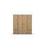 Rauch Möbel Voyager, Kleiderschrank für Schlafzimmer, Kinderzimmer, Jugendzimmer, Flur, 4-türig, 4 Schubladen, mit Zubehör Premium, Farbe Eiche Artisan, Holz/Grau metallic, Schwarz, Breite 187cm