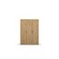 Rauch Möbel Voyager, Kleiderschrank für Schlafzimmer, Kinderzimmer, Jugendzimmer, Flur, 3-türig, 2 Schubladen, mit Zubehör Premium, Farbe Eiche Artisan, Holz, Breite 140cm