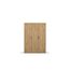Rauch Möbel Voyager, Kleiderschrank für Schlafzimmer, Kinderzimmer, Jugendzimmer, Flur, 3-türig, mit Zubehör Premium, Farbe Eiche Artisan, Holz, Breite 140cm