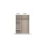 Rauch Möbel Voyager, Kleiderschrank für Schlafzimmer, Kinderzimmer, Babyzimmer, Jugendzimmer, Flur, 3-türig, 2 Schubladen, mit Zubehör Basic, Farbe Eiche Artisan, Holz/Weiß, Breite 140cm