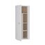 FORTE NET106 Schrank 70 180, Mehrzweckschrank Weiß, Staubsaugerschrank, Abstellraum, Drehtürenschrank, 2-türig mit Einlegeböden, 69 cm breit x 179 cm hoch x 35 cm tief