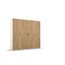 Rauch Möbel Voyager, Kleiderschrank für Schlafzimmer, Kinderzimmer, Jugendzimmer, Flur, 4-türig, mit Zubehör Classic, Farbe Eiche Artisan, Holz/Weiß, Breite 187cm