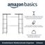 Amazon Basics Ausziehbarer Offener Kleiderschrank mit 10 Höhenverstellbaren Einlegeböden - Maximalgewicht 521 kg, Schwarz, 144.8 - 203.2 x 35.6 x 182.9 cm