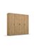 Rauch Möbel Voyager, Kleiderschrank für Schlafzimmer, Kinderzimmer, Jugendzimmer, Flur, 4-türig, mit Zubehör Premium, Farbe Eiche Artisan, Holz, Breite 187cm