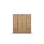 Rauch Möbel Voyager, Kleiderschrank für Schlafzimmer, Kinderzimmer, Jugendzimmer, Flur, 4-türig, 4 Schubladen, mit Zubehör Classic, Farbe Eiche Artisan, Holz/Grau metallic, Schwarz, Breite 187cm