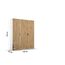 Rauch Möbel Voyager, Kleiderschrank für Schlafzimmer, Kinderzimmer, Babyzimmer, Jugendzimmer, Flur, 3-türig, 2 Schubladen, mit Zubehör Basic, Farbe Eiche Artisan, Holz/Weiß, Breite 140cm