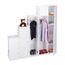 Relaxdays Kleiderschrank Stecksystem mit 2 Kleiderstangen, Garderobe mit 14 Fächer, Kunststoff Regalsystem, weiß