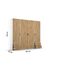 Rauch Möbel Voyager, Kleiderschrank für Schlafzimmer, Kinderzimmer, Babyzimmer, Jugendzimmer, Flur, 4-türig, 4 Schubladen, mit Zubehör Basic, Farbe Eiche Artisan, Holz/Weiß, Breite 187cm