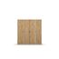 Rauch Möbel Voyager, Kleiderschrank für Schlafzimmer, Kinderzimmer, Jugendzimmer, Flur, 4-türig, mit Zubehör Classic, Farbe Eiche Artisan, Holz/Weiß, Breite 187cm