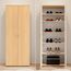 TALENT 3 Schuhschrank hoch, Buche Optik - Vielseitiger Mehrzweckschrank mit verstellbaren Einlegeböden - 70 x 176 x 35 cm (B/H/T)