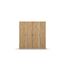 Rauch Möbel Voyager, Kleiderschrank für Schlafzimmer, Kinderzimmer, Jugendzimmer, Flur, 4-türig, mit Zubehör Premium, Farbe Eiche Artisan, Holz/Weiß, Breite 187cm