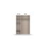Rauch Möbel Voyager, Kleiderschrank für Schlafzimmer, Kinderzimmer, Babyzimmer, Jugendzimmer, Flur, 3-türig, mit Zubehör Basic, Farbe Eiche Artisan, Holz/Weiß, Breite 140cm