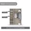 Rauch Möbel Voyager, Kleiderschrank für Schlafzimmer, Kinderzimmer, Jugendzimmer, Flur, 3-türig, 2 Schubladen, mit Zubehör Classic, Farbe Grau metallic, Schwarz, Breite 140cm