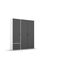Rauch Möbel Voyager, Kleiderschrank für Schlafzimmer, Kinderzimmer, Jugendzimmer, Flur, 3-türig, 2 Schubladen, mit Zubehör Classic, Farbe Grau metallic, Schwarz/Weiß, Breite 140cm