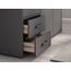 Rauch Möbel Voyager, Kleiderschrank für Schlafzimmer, Kinderzimmer, Babyzimmer, Jugendzimmer, Flur, 4-türig, 4 Schubladen, mit Zubehör Basic, Farbe Grau metallic, Schwarz, Breite 187cm