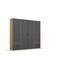 Rauch Möbel Voyager, Kleiderschrank für Schlafzimmer, Kinderzimmer, Babyzimmer, Flur, 4-türig, 4 Schubladen, mit Zubehör Basic, Farbe Grau metallic, Schwarz/Eiche Artisan, Holz, Breite 187cm