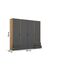 Rauch Möbel Voyager, Kleiderschrank für Schlafzimmer, Kinderzimmer, Jugendzimmer, Flur, 4-türig, 4 Schubladen, mit Zubehör Classic, Farbe Grau metallic, Schwarz/Eiche Artisan, Holz, Breite 187cm