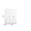 Rauch Möbel Voyager, Kleiderschrank für Schlafzimmer, Kinderzimmer, Babyzimmer, Jugendzimmer, Flur, 3-türig, mit Zubehör Basic, Farbe Weiß, Breite 140cm