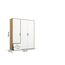 Rauch Möbel Voyager, Kleiderschrank für Schlafzimmer, Kinderzimmer, Jugendzimmer, Flur, 3-türig, 2 Schubladen, mit Zubehör Premium, Farbe Weiß/Eiche Artisan, Holz, Breite 140cm