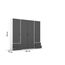Rauch Möbel Voyager, Kleiderschrank für Schlafzimmer, Kinderzimmer, Jugendzimmer, Flur, 4-türig, 4 Schubladen, mit Zubehör Classic, Farbe Grau metallic, Schwarz/Weiß, Breite 187cm